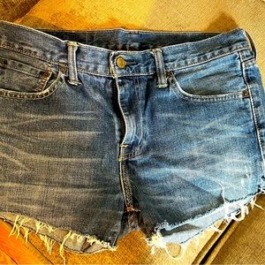 Vintage Levi cut-off denim shorts